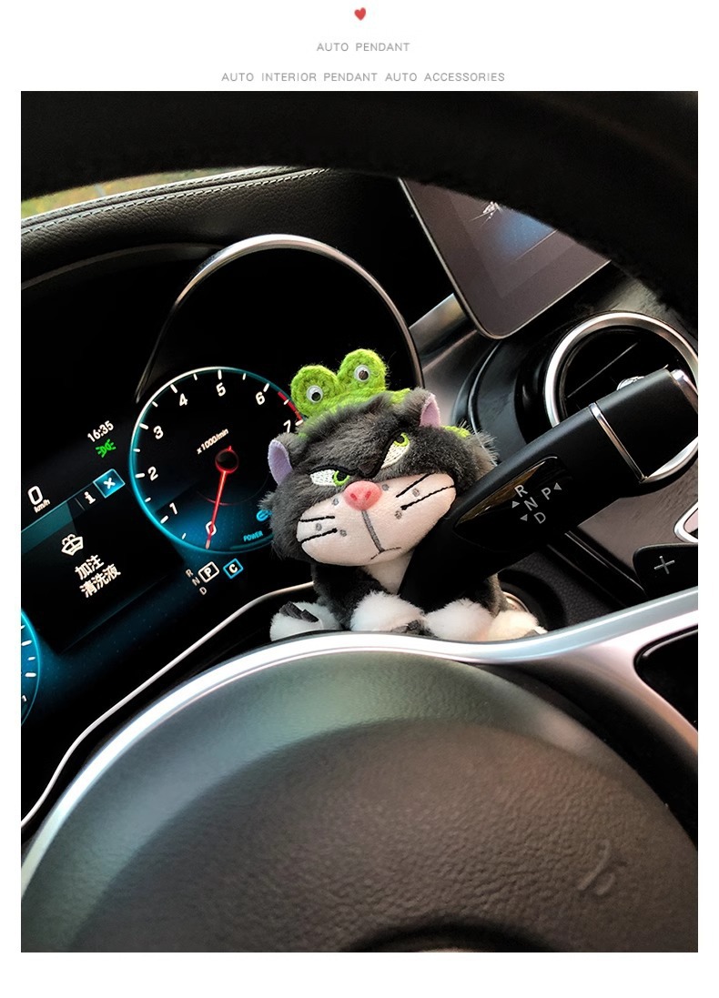 Car Steering Wheel Gaiter Decorative Doll Doll Lucifer Central Control Wiper Ornaments Cute Plush Car Interior