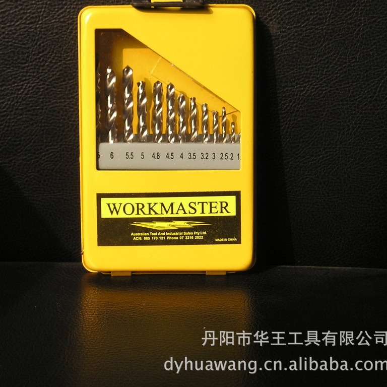 供应1.5-6.5mm HSS M35高速钢全磨制13支铁合装套钻