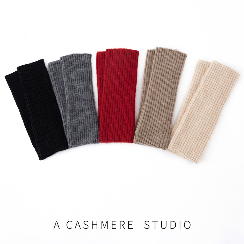 Manufacturer Wholesale Autumn and Winter Cashmere Warm Wrist Protectors for Men and Women, Joint Cold-Proof Wrist Guards, Sweater Sleeves with Extended Length