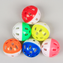 自嗨猫咪发声玩具铃铛球猫猫玩具球会动解闷七彩镂空逗猫宠物玩具