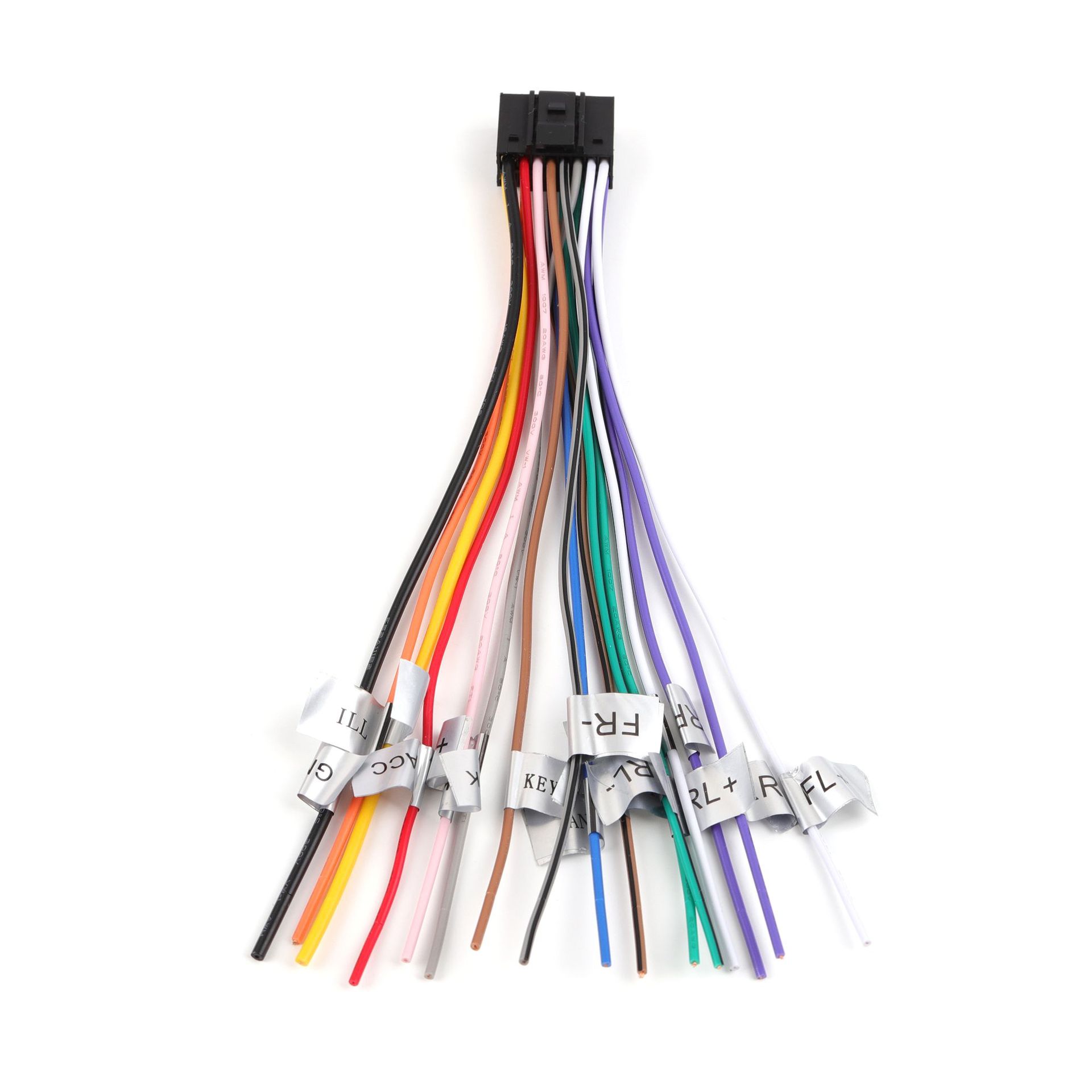 Esquema de edición pública de Palm News Cable de navegación automotriz 16P cable de alimentación universal cable de bocina de alimentación Android navegación de pantalla grande