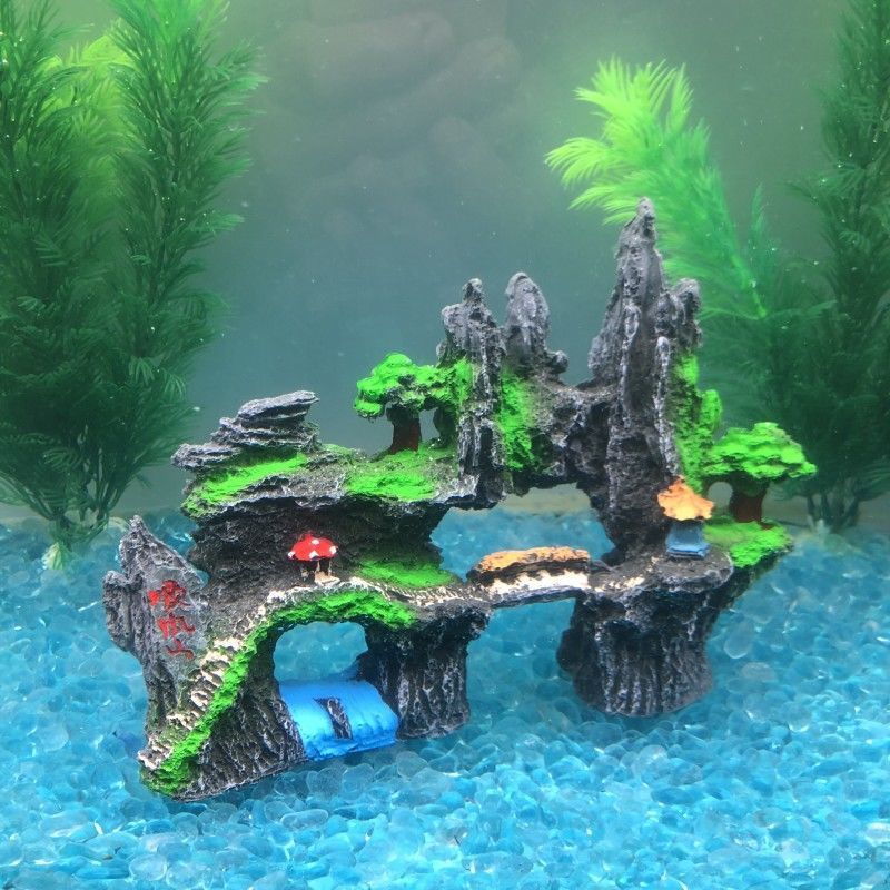 fish tank Rockery stone Landscaping decorate simulation stone Scenery SMEs Aquarium Landscaping Decoration Arts and Crafts Independent