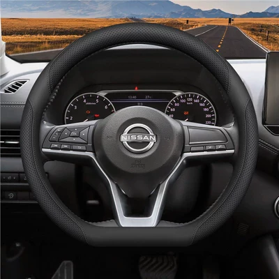Generation Sylphy, Classic Teana, Qashqai, X-Trail, Steering wheel cover - d-type-exclusive-pure-black-all-season-edition-standard