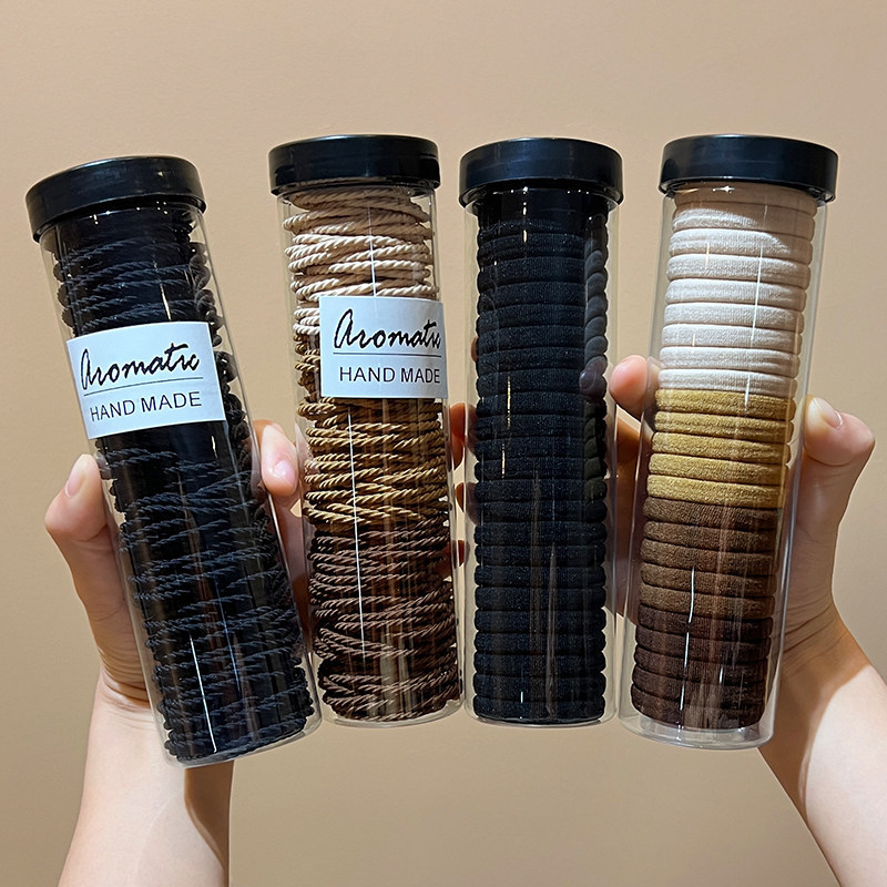2026 New Style Threaded Can-Shaped Hair Tie Bun Elastic Hair Band High Elasticity Rubber Band Versatile Hair Rope for Women 2026 New Style Threaded Can-Shaped Hair Tie Bun Elastic Hair Band High Elasticity Rubber Band Versatile Hair Rope for Women