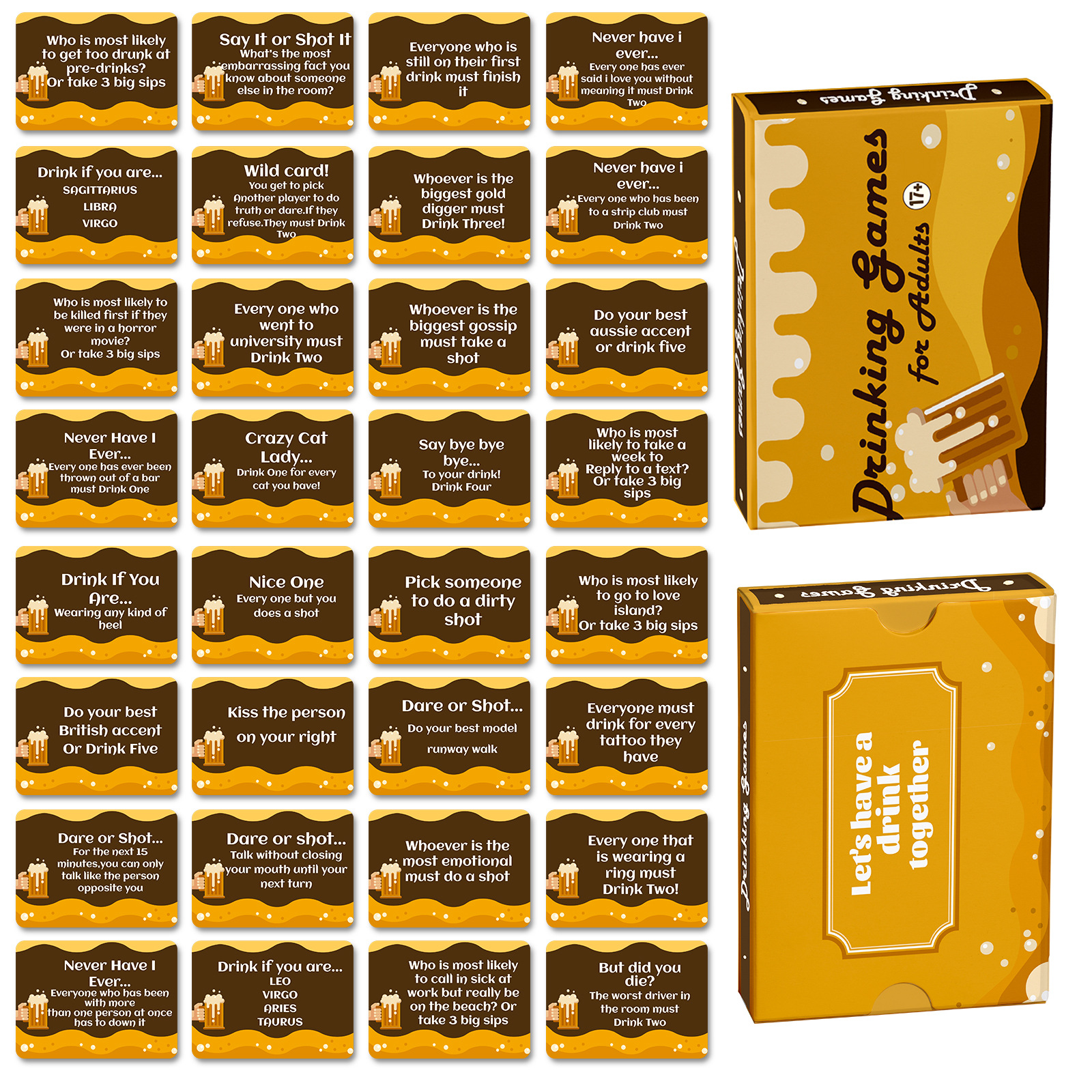 Trinkspiele Und Streichkarten Für Erwachsene - 50er Kartenset_voghion.com