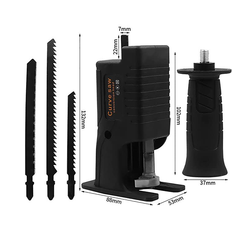 Nuevo taladro alternativo de mano sierra eléctrica transformadora sierra eléctrica cabeza de conversión multifuncional de mano pequeña carpintería caballo a sierra al por mayor image 4