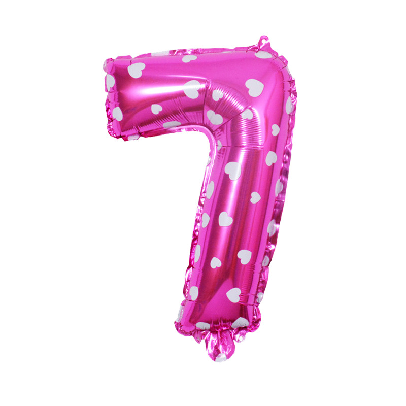 32 pulgadas nuevo globo digital Rosa rojo caramelo digital medio digital transfronterizo nuevo globo de helio puede flotar vacío