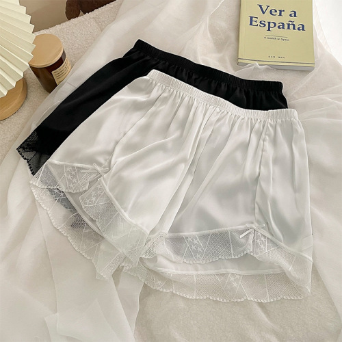 New summer safety pants for women, anti-exposure, no curling, can be worn outside, lace leggings, three-point safety shorts