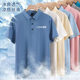 Men's Cam Ammonia Stamina Lining Collar Quick-drying Sweat-absorbent Summer Short-sleeved Work Clothes Polo Shirt Custom-made