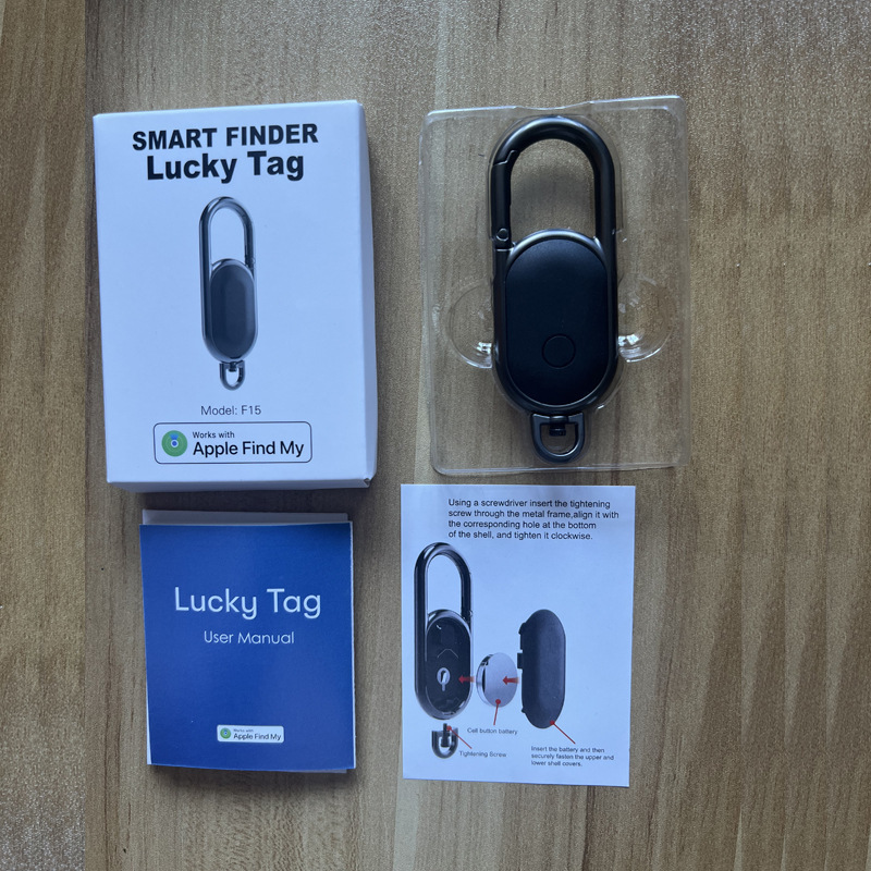 Mfi certified keychain anti-lost device f15 [black]