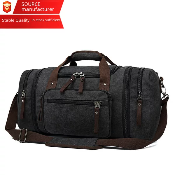 Cross-border New Fashion Outdoor Travel Bag Portable Canvas Crossbody Backpack Trendy Large Capacity Casual Shoulder Bag
