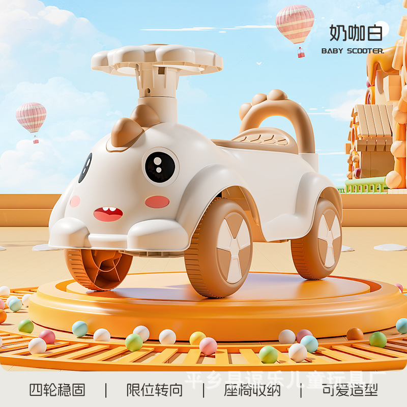 Nuevo coche de equilibrio para niños de 1 - 3 años de patineta de cuatro ruedas de juguetes para niños y niñas
