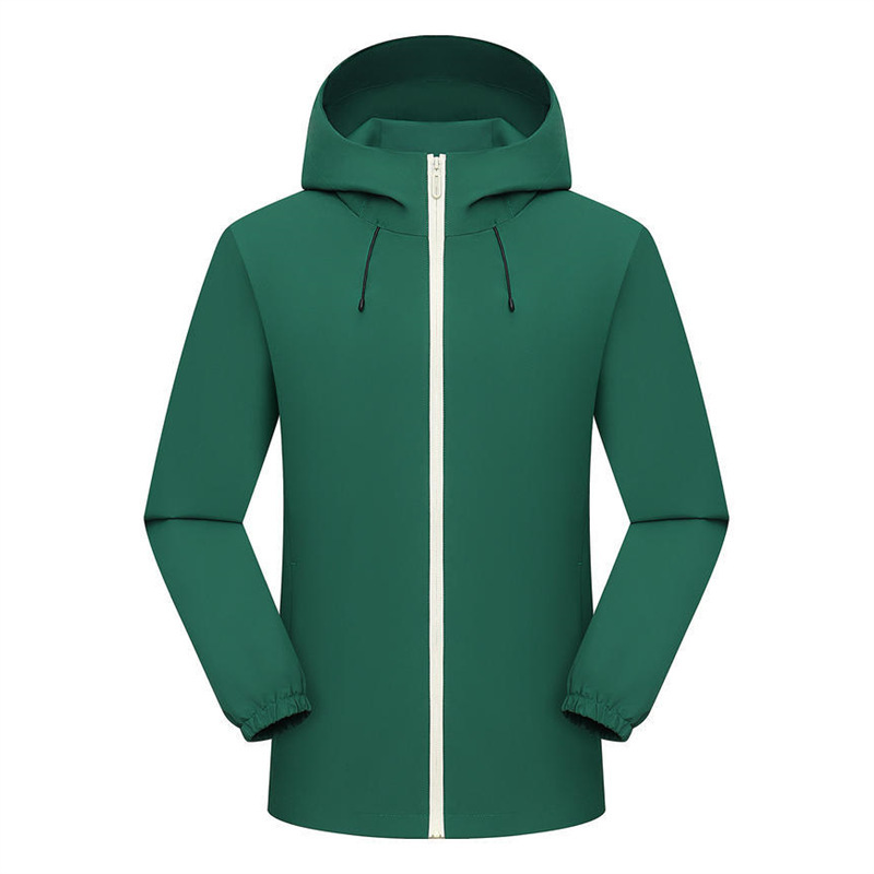 轻量化风衣定制薄款工作服印字logo秋冲锋衣单层定制刺绣连帽外套|undefined