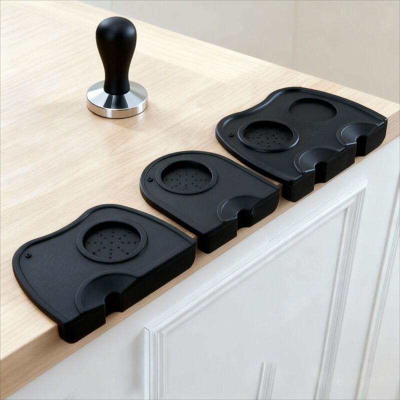 Cross-Border Hot-Selling Wholesale Food-Grade Silicone Mat, Coffee Machine Accessories, Tool Storage, Special Round Multi-Functional Mat