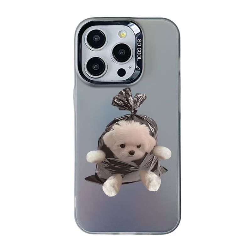 Nuevo bolso para cachorro para iPhone 16 funda para teléfono móvil Apple 15promax/14 Europa y América 13pro12 mujer 11