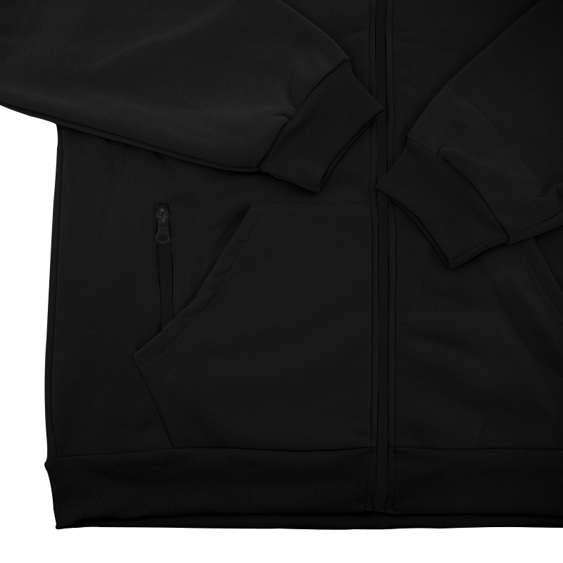 Cross-border E-commerce Autumn Winter Season Solid Color Hooded Fleece Warm Men's Long Sleeve Sweatshirt_voghion.com