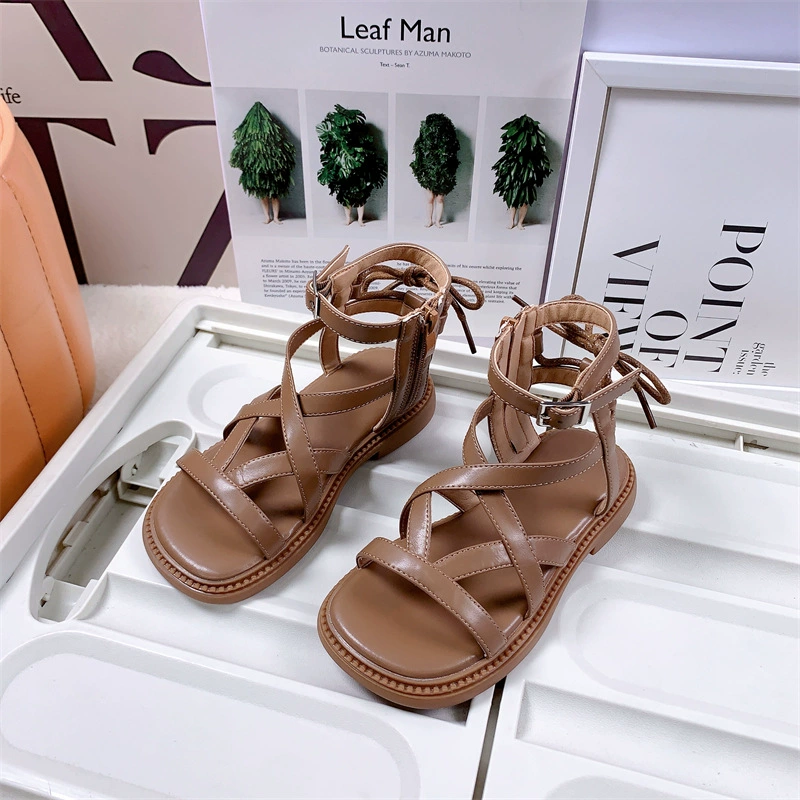 Sandals, summer footwear, fashionable universal shoes for princess, Korean style, western style