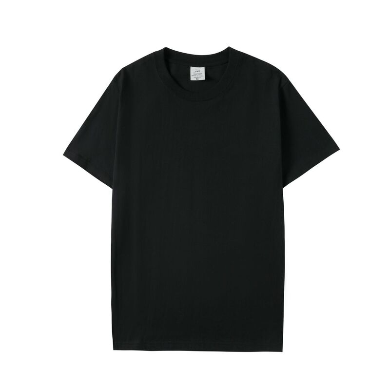 重ポンド230グラム純綿丸襟ゆるいtシャツカジュアル純色半袖tシャツ男女上着同タイプのシャツ|undefined