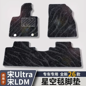 Suitable for BYD Song Ldmi/Song Ultra, this is a double-layer, loop-pile protective floor mat designed for modification