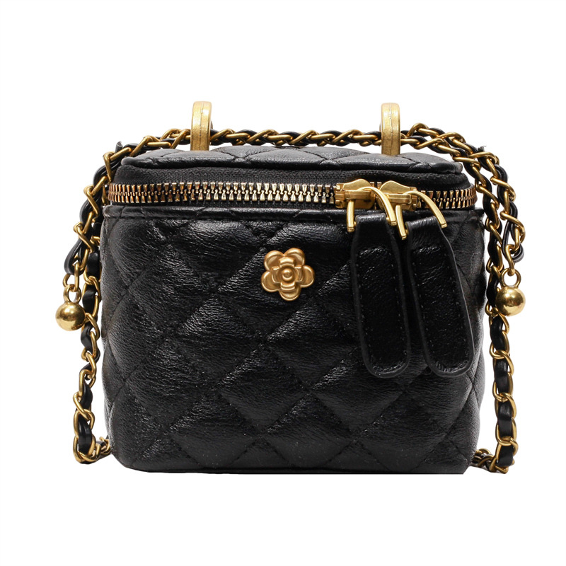 Bolsa de viento de fragancia transfronteriza para mujeres 2025 nueva moda versátil mini bolso cuadrado de alta calidad sensación exquisita cadena mochila