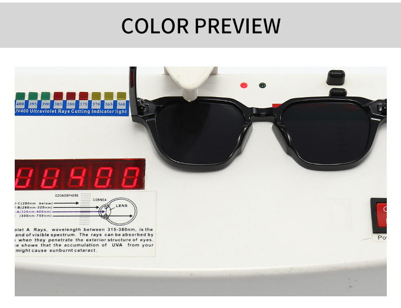 Commerce extérieur transfrontalier européen et américain à monture étroite LUNETTES DE SOLEIL à la mode, tir de rue, charme moderne, rétro LUNETTES DE SOLEIL 3406_voghion.com