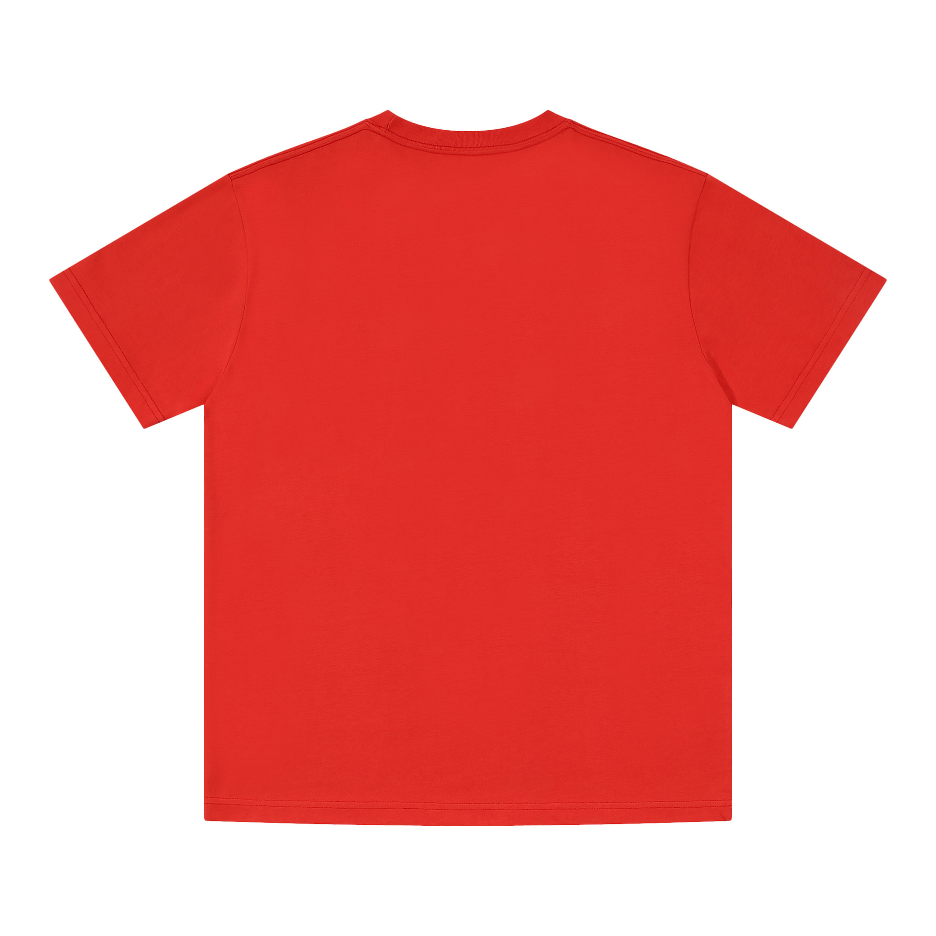 Velvet cotton short sleeve T-shirt with a round collar