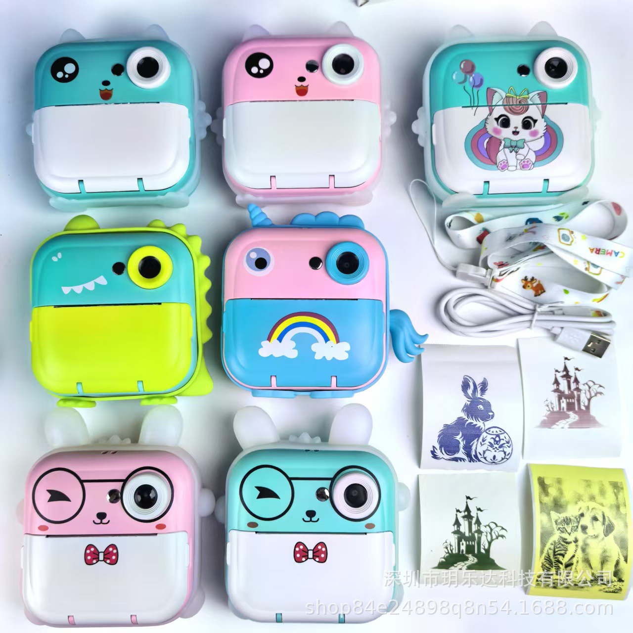 Cross-Border Q5 Kidsren's Digital Camera Small Cartoon Photo Internet Celebrity Digital High-Definition Polaroid Boy and Girl Camera