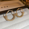 South Korean goods, metal fashionable brand earrings, wholesale