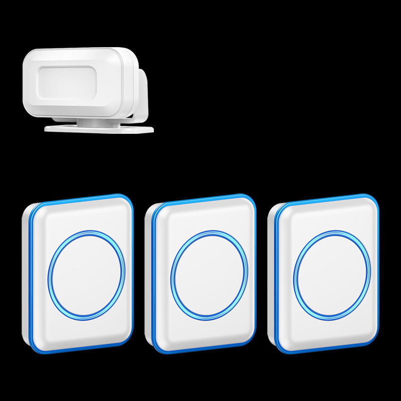 欢迎光临感应器店铺进门语音迎宾报警感应门铃超市商品防盗感应器