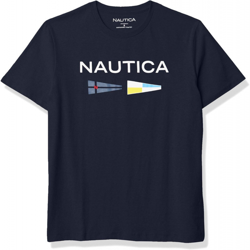 European Size Inner Layer Top for Men Nautica Mens Men's Sustainably Crafted Logo Si European Size Inner Layer Top for Men Nautica Mens Men's Sustainably Crafted Logo Si