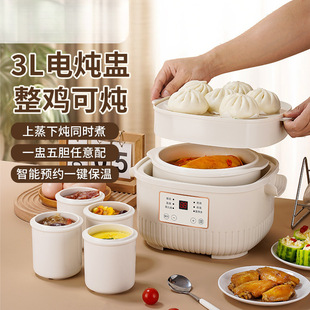 Fully Automatic Electric Stew Pot, Water-Proof Stew for the Elderly, Ceramic Water-Proof Stew Bird's Nest, Intelligent Reservation Soup Pot, Health-Preserving Electric Stew Pot