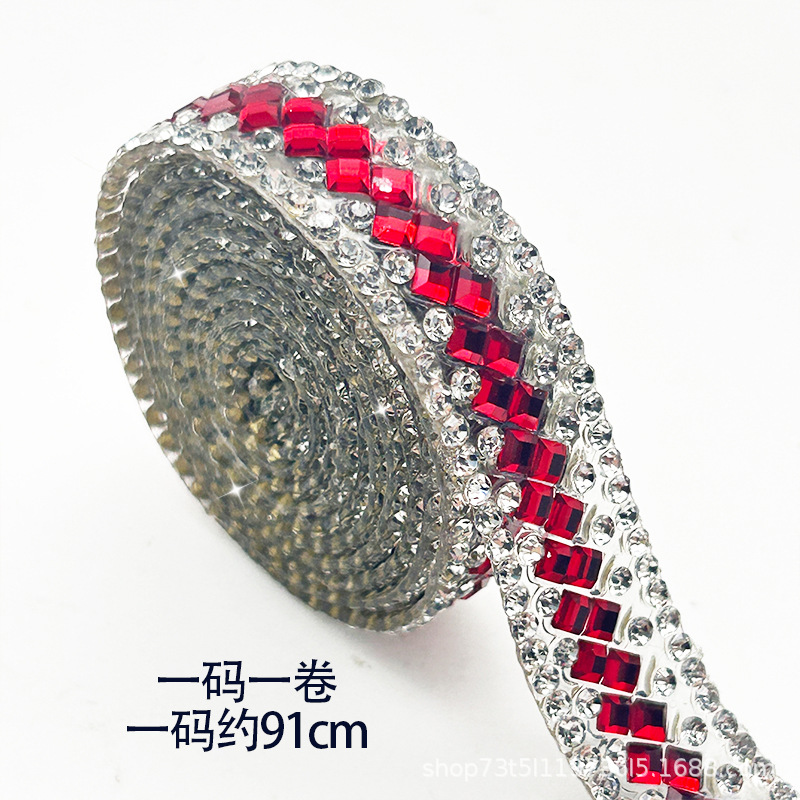 Tiras de diamantes de imitación autoadhesivas de cristal geométrico para joyería DIY, tiras de diamantes de imitación con reverso adhesivo, accesorios, borlas de diamantes de imitación, tiras de diamantes de imitación