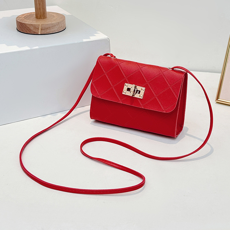 Ladiesbags bolsos de mujer al por mayor transfronterizos mini bolsos cuadrados de moda personalidad diamond relieve bolsos de teléfono móvil