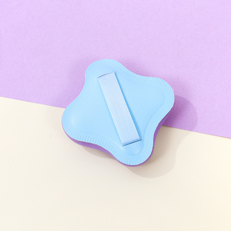 Puff de algodón de azúcar de trébol de cuatro hojas personalizado de fábrica súper suave y grueso esponja de maquillaje sin látex cojín de aire huevo de belleza al por mayor