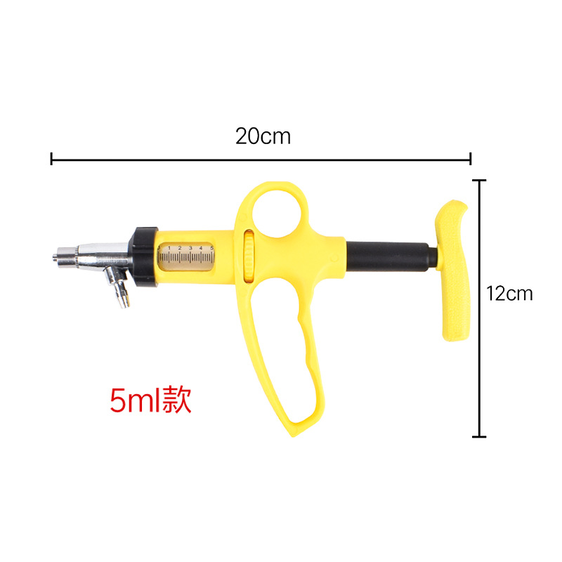 Veterinaria continua riego pistola de acero inoxidable cerdo, ganado vacuno y ovejas medicina alimentador ajustable alimentación pistola medicina dispensador