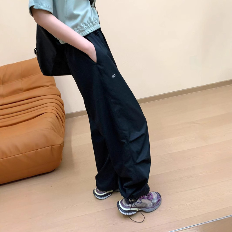 Alo Women's Pants Autumn New Outdoor Sports Loose Urban Style Versatile Casual Slim-Fit Cargo Pants for Women Alo Women's Pants Autumn New Outdoor Sports Loose Urban Style Versatile Casual Slim-Fit Cargo Pants for Women
