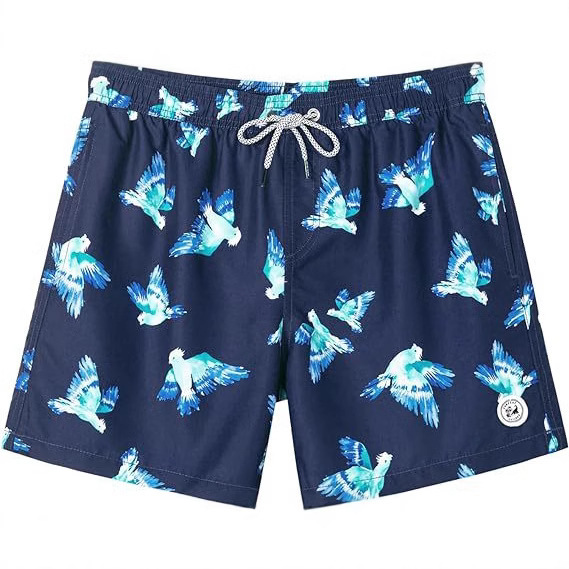 Men's Swim Trunks 5 Inch Swim Shorts Quick Dry Men's Swimwear Beach Shorts Mesh Lined Swim Trunks