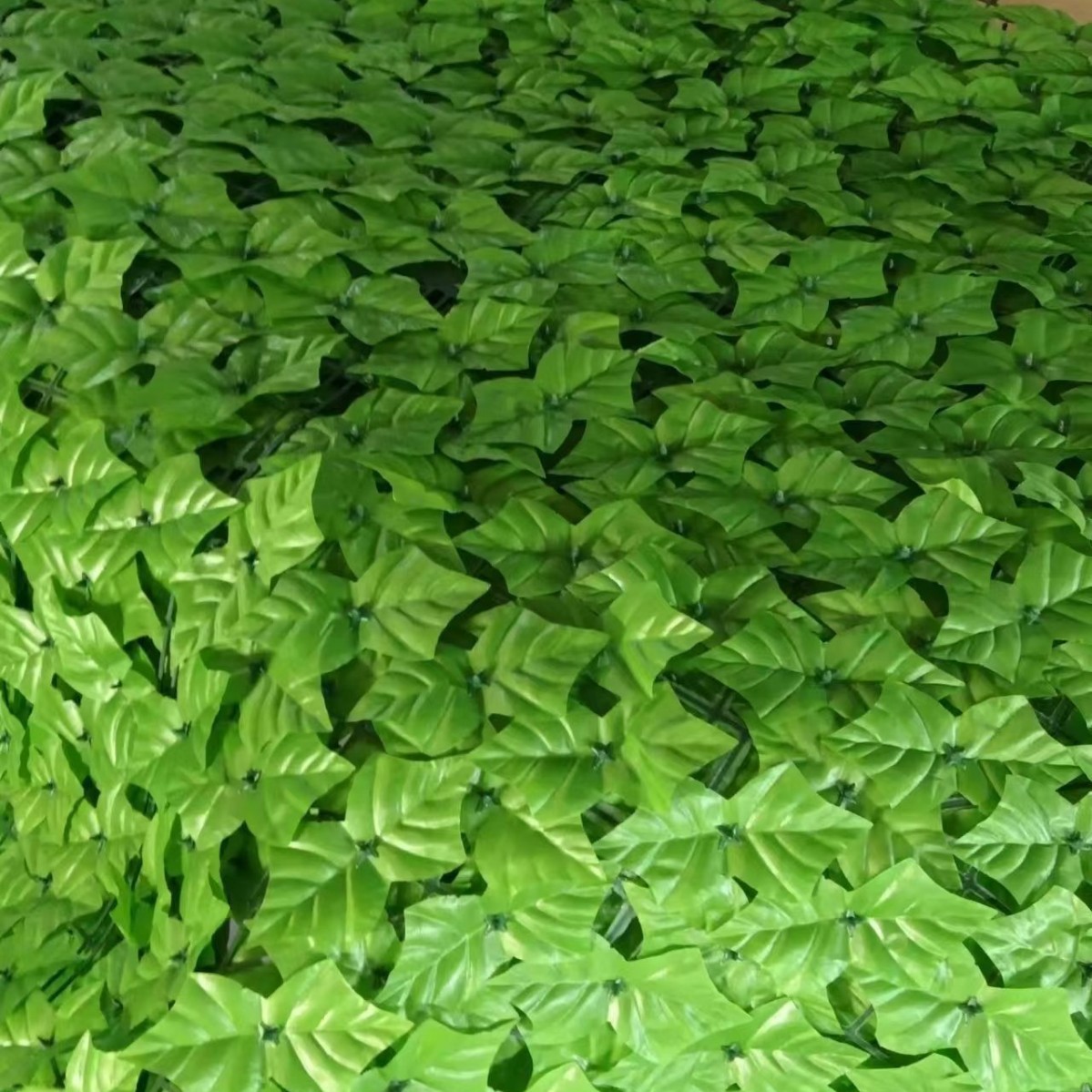 Suministro directo transfronterizo, cerca de plástico de simulación, cerca de patio, pared de plantas de simulación, jardín al aire libre, cerca de hojas verdes