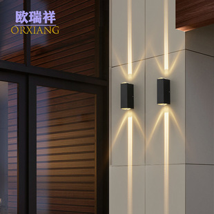 Wall lamp a beam of light outdoor waterproof led courtyard double-headed wall washing lamp aisle hotel corridor stairs exterior wall door