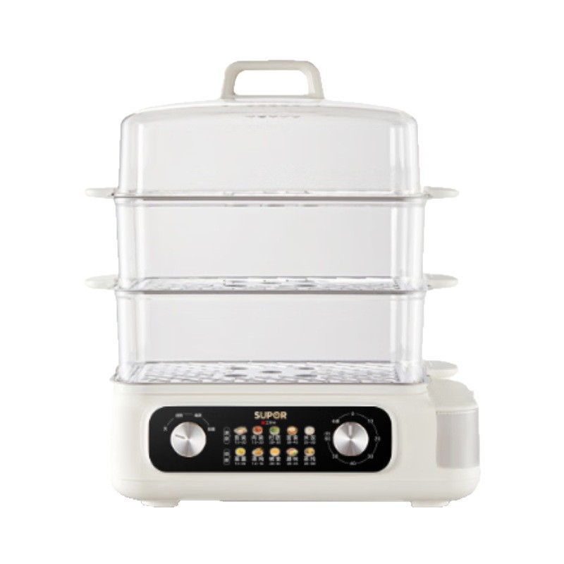 Supor ポータブル給水電気蒸し器多機能家庭用 24L 三層スチームボックスステンレス鋼 ZN32FK995|undefined