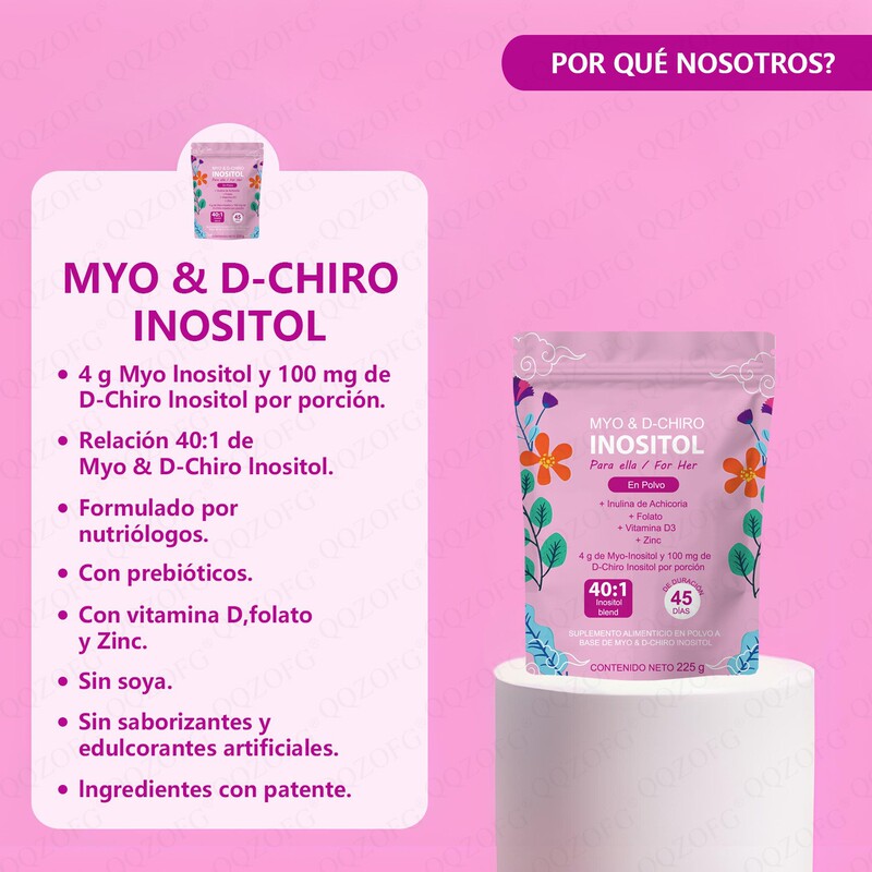 TK跨境供应保健品 Inositol gummies for women 女性肌醇粉可OE M|undefined