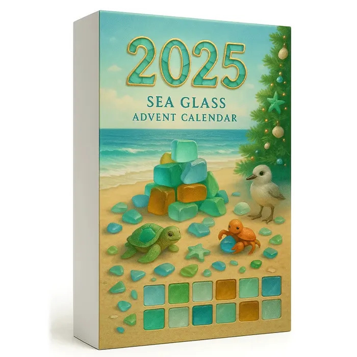 新款 Sea Glass Christmas Tree Advent Calendar 海玻璃圣诞日历|undefined