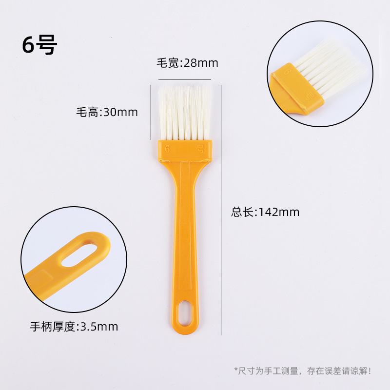 Cepillo de pintura, cepillo de salsa de barbacoa, cepillo de pintura, cepillo de limpieza, cepillo de plástico de lana suave, cepillo al por mayor