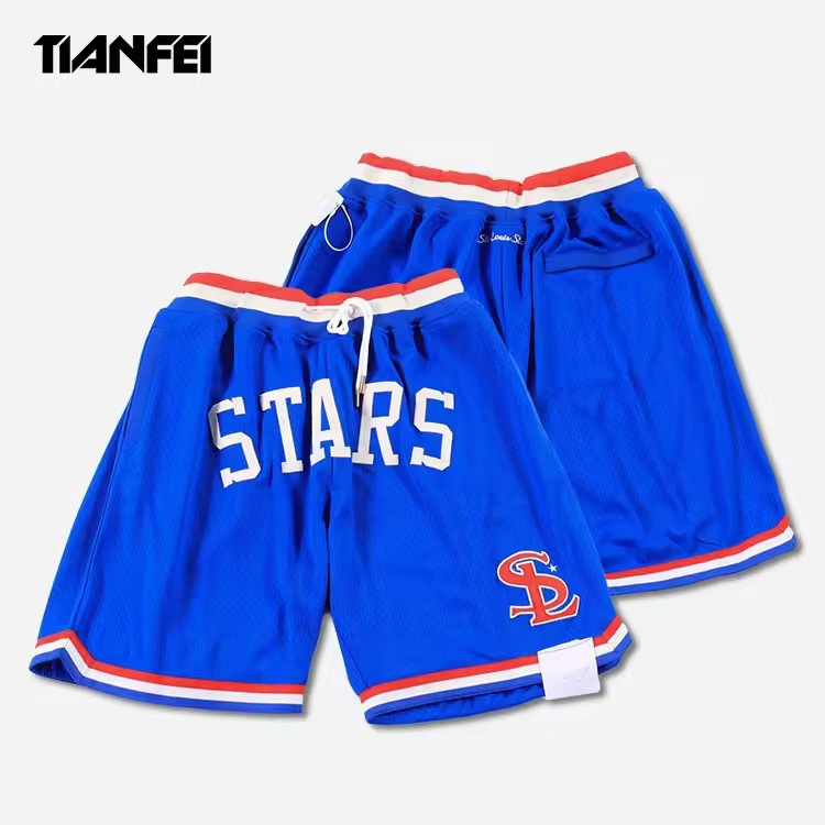 Tf Custom Embroidery Street Hip Hop Style Basketball Shorts Design Blue Men Mesh Basketball Shorts Tf Custom Embroidery Street Hip Hop Style Basketball Shorts Design Blue Men Mesh Basketball Shorts