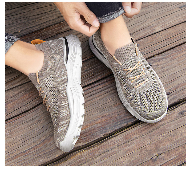 S-brand Similar Fly-knit Sneakers, Spring/summer Thick-soled Breathable Men's Walking Slip-on Shoes, In-stock Wholesale,_vogvips.com