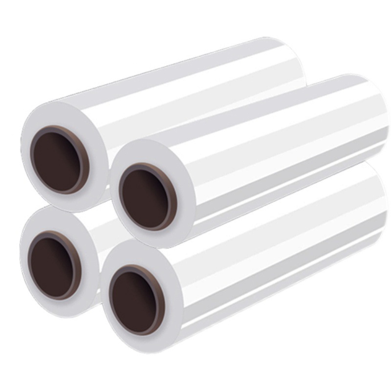 Fabricante de película de bobinado PE 50cm película de embalaje de película de plástico película protectora de estiramiento envoltura de plástico industrial al por mayor grande