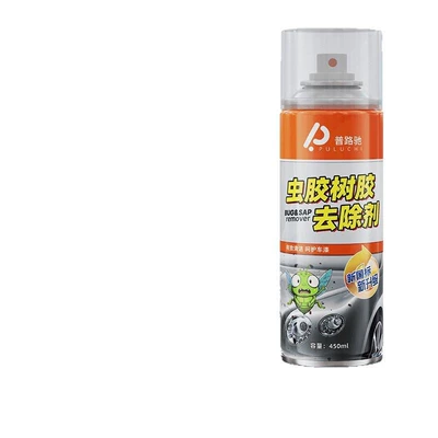 Puluchi shellac remover gum cleaning car with strong decontamination bird excrement cleaning car paint to remove resin car wash (Cleaning/curing agent) - 1-large-bottle-450ml