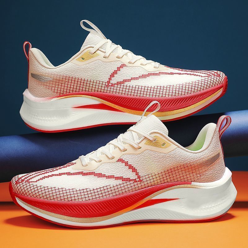 Shock-absorbing fashionable ultra light breathable shoes