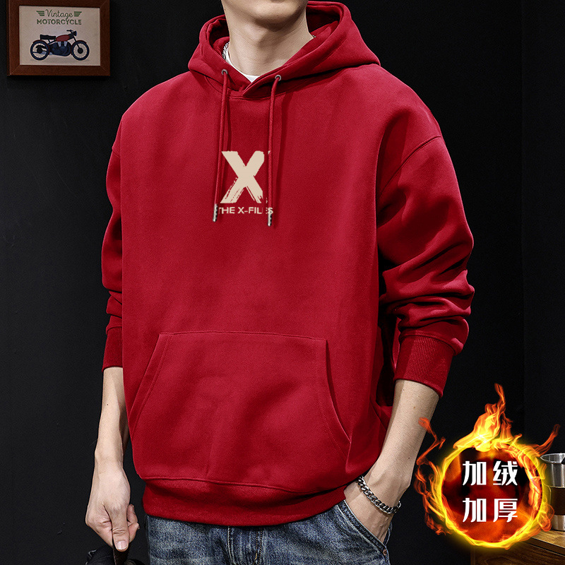 Gran chaqueta roja con capuzas con veludo - 8482