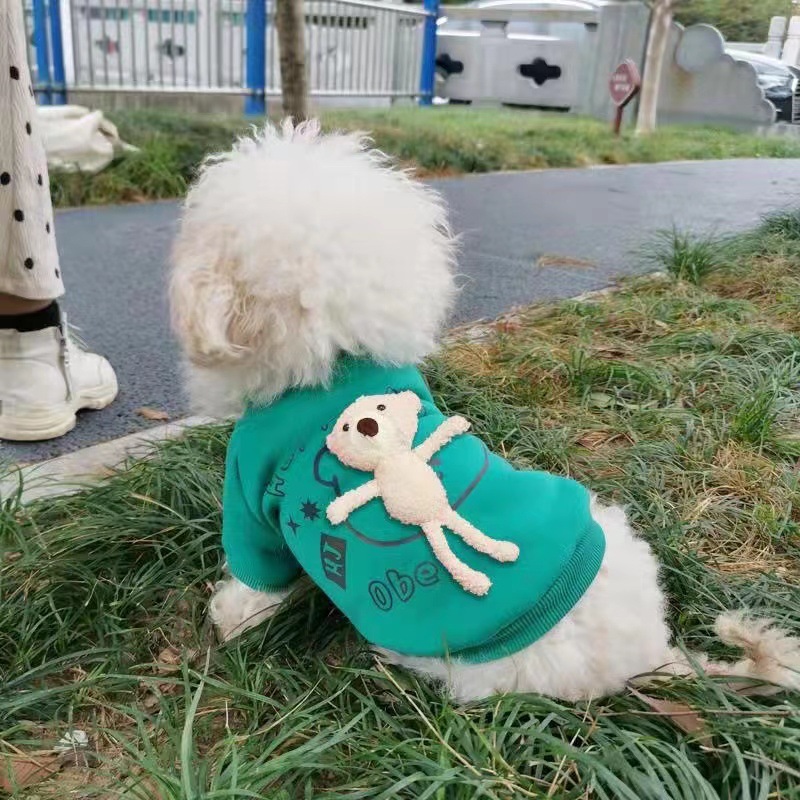 Ropa de mascotas, ropa de perro, ropa reflectante, camisetas de oso, ropa de algodón de otoño y invierno, artículos para perros pequeños, al por mayor